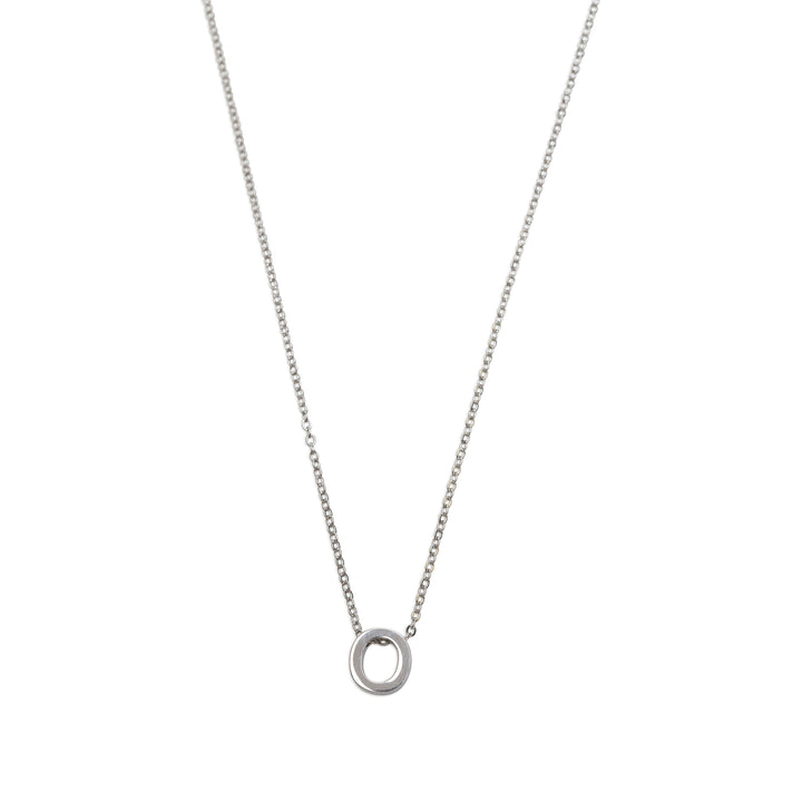 Viola - Letter Necklace Stainless Steel Silver