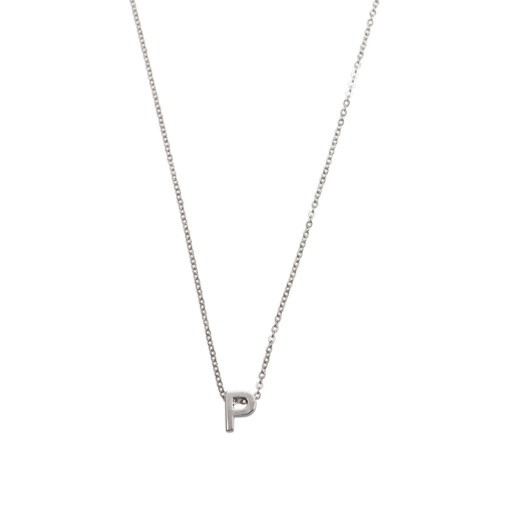 Viola - Letter Necklace Stainless Steel Silver