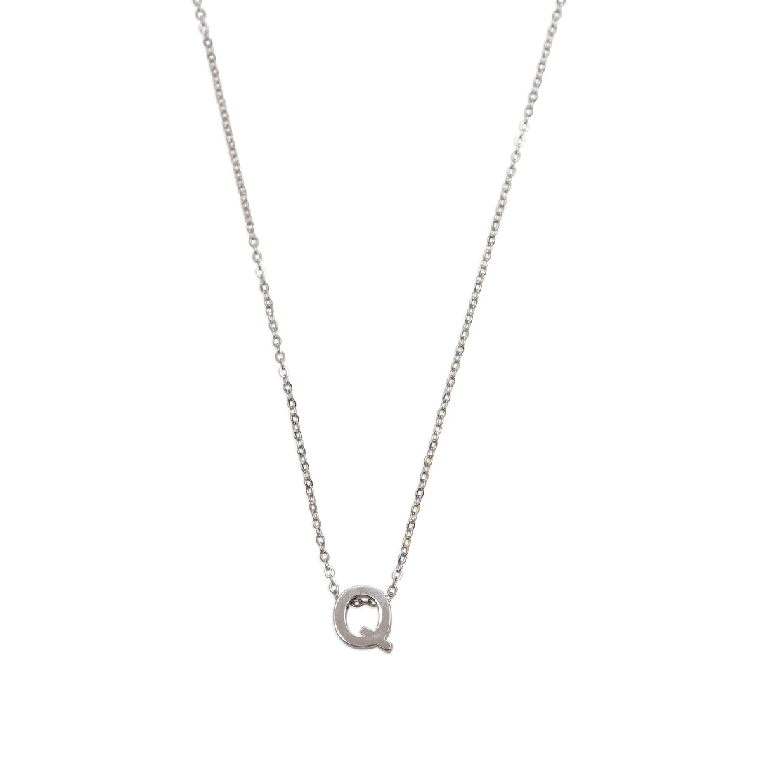 Viola - Letter Necklace Stainless Steel Silver