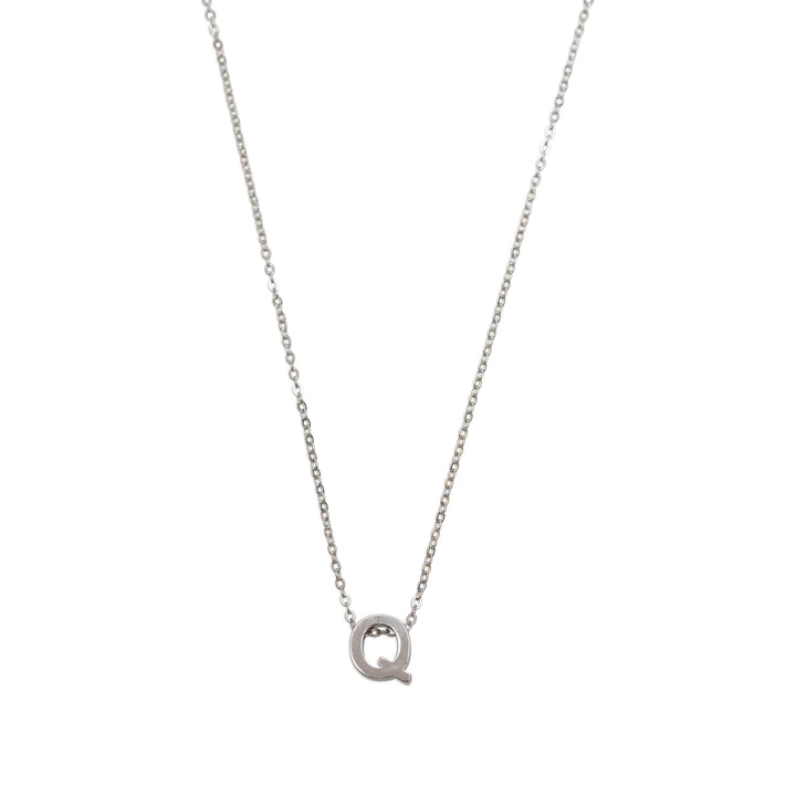 Viola - Letter Necklace Stainless Steel Silver