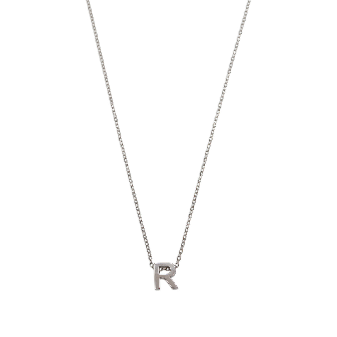 Viola - Letter Necklace Stainless Steel Silver