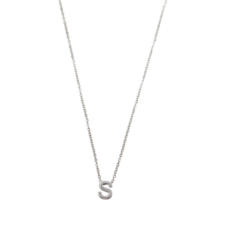 Viola - Letter Necklace Stainless Steel Silver