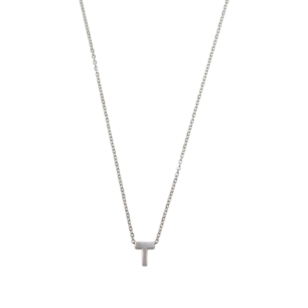 Viola - Letter Necklace Stainless Steel Silver