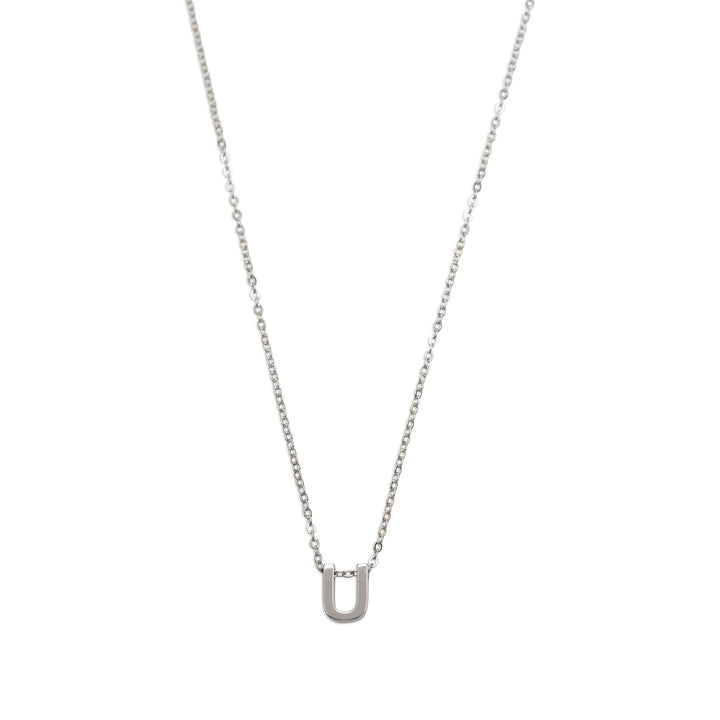Viola - Letter Necklace Stainless Steel Silver