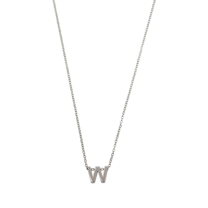 Viola - Letter Necklace Stainless Steel Silver