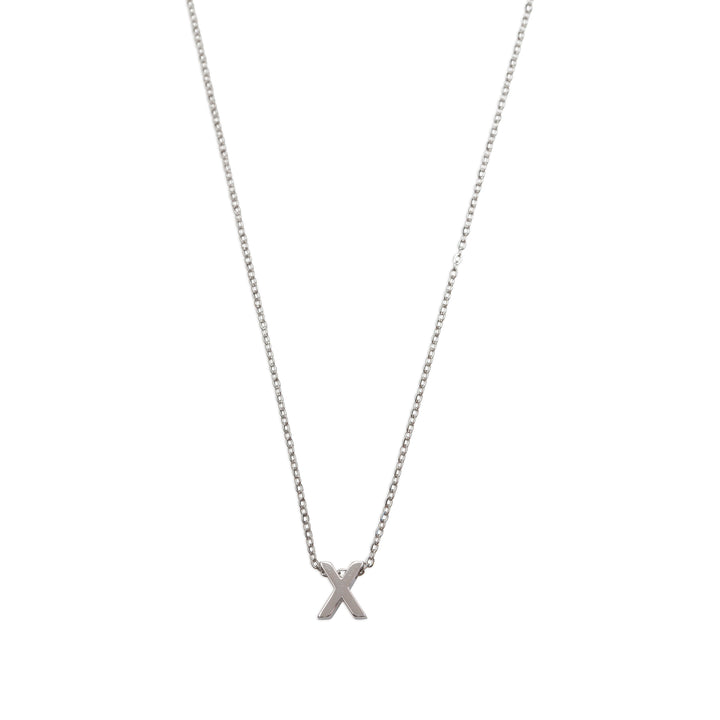 Viola - Letter Necklace Stainless Steel Silver