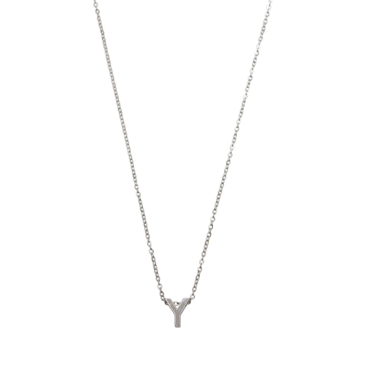 Viola - Letter Necklace Stainless Steel Silver