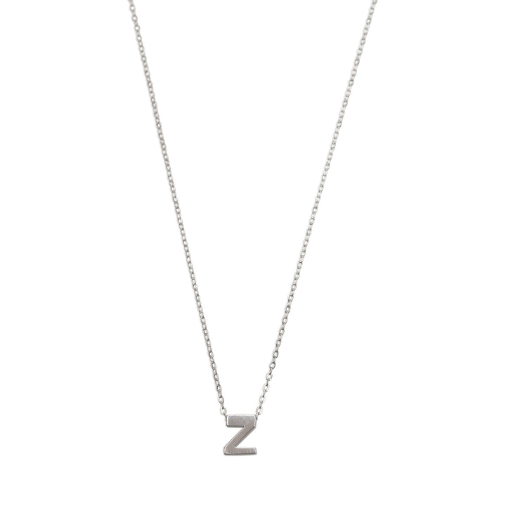 Viola - Letter Necklace Stainless Steel Silver