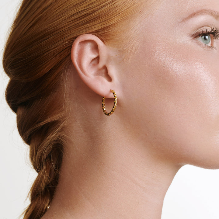 Kahla - Structure Hoop Earrings Stainless Steel