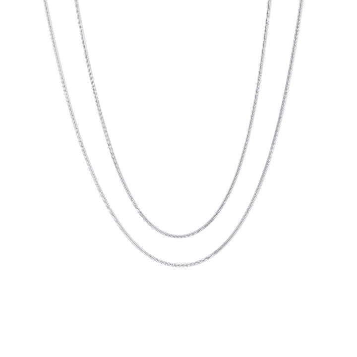 Silvia - Dubbele Slangketting Ketting Roestvrij Staal