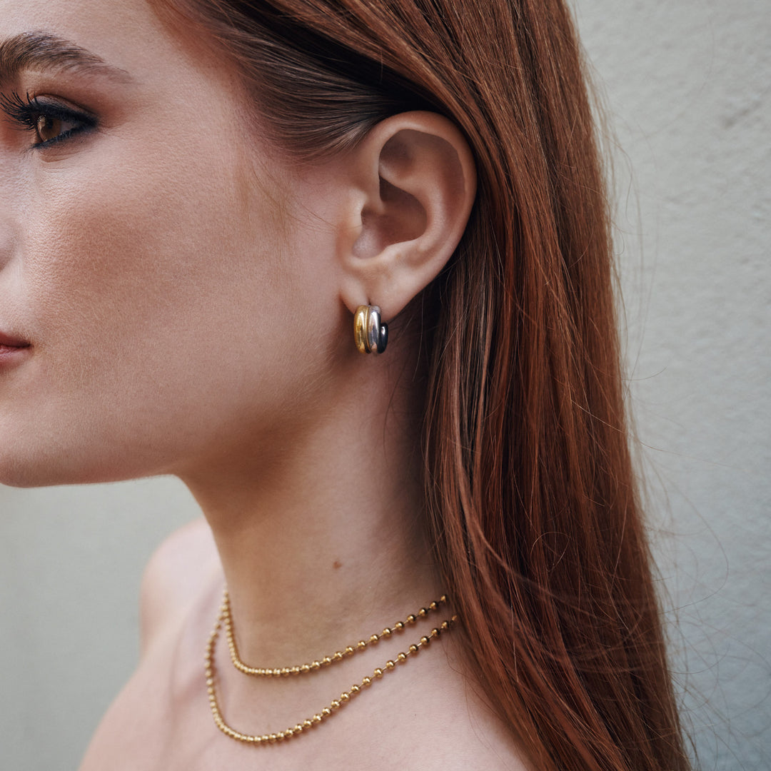 Vendela - Duo Oorknopjes Roestvrij Staal