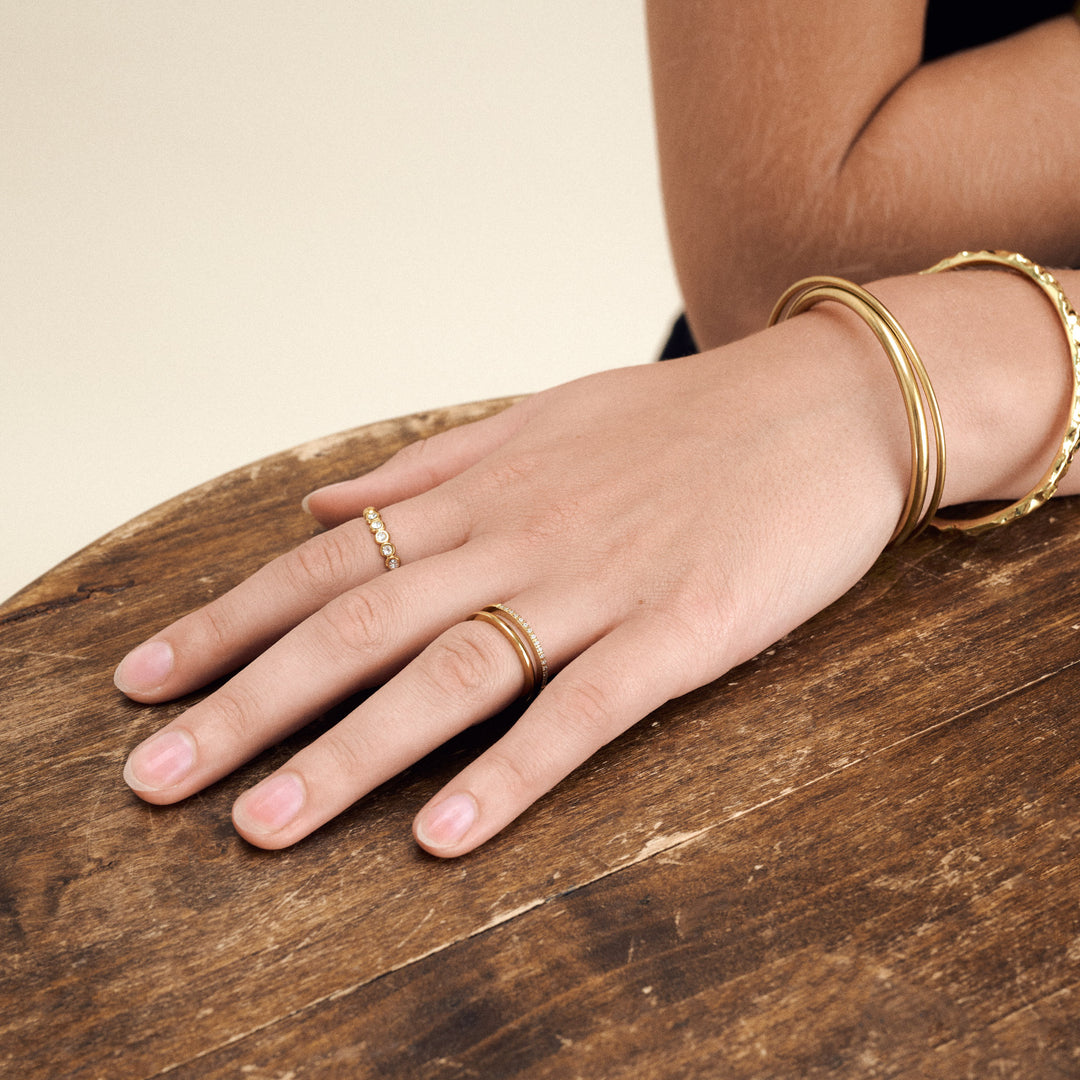 Melissa - Duo Kristallen Ring Roestvrij Staal