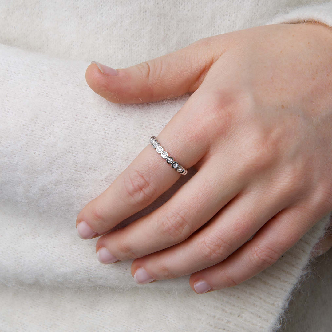 Pernilla - Crystal Ring Stainless Steel