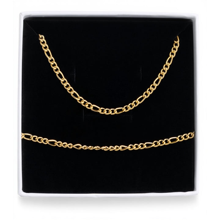 Hedda ketting- en armbandsset roestvrij staal