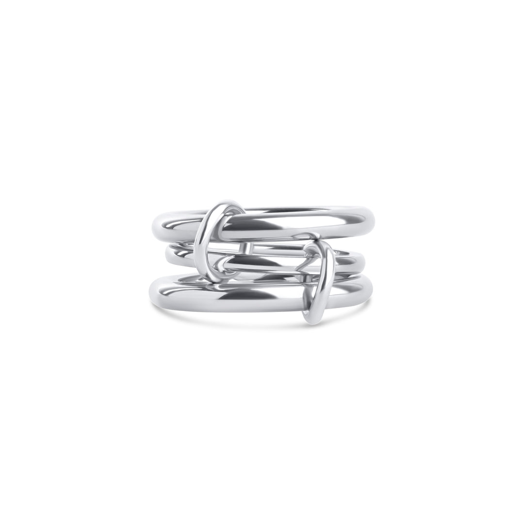 Irene - Stacked Ring Sleek Stainless Steel