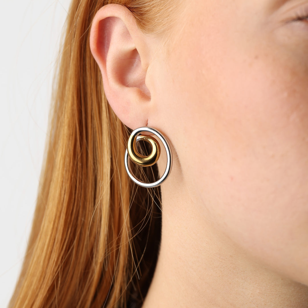 Lara - Swirl Oorknopjes Roestvrij Staal