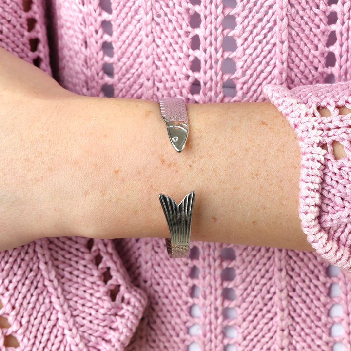 Erle - Fish Bangle Bracelet Stainless Steel