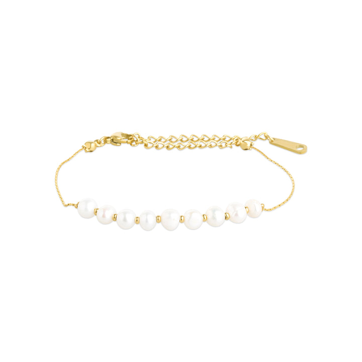 Loanna - Delicate Pearl Bracelet Stainless Steel