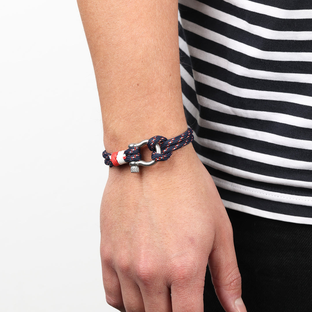 Adam - Touwarmband Roestvrij Staal