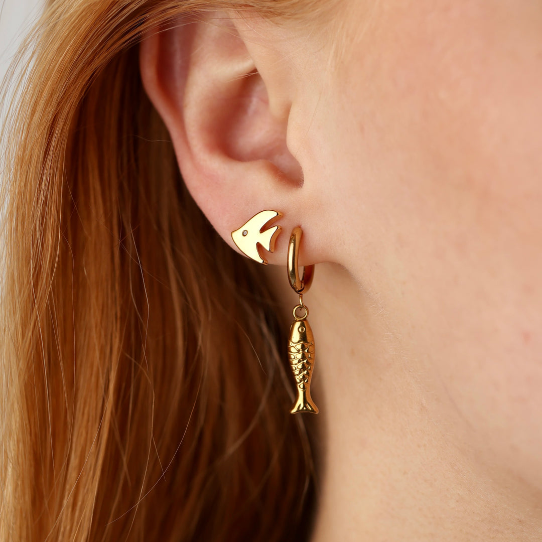 Fee - Vis Oorknopjes Roestvrij Staal