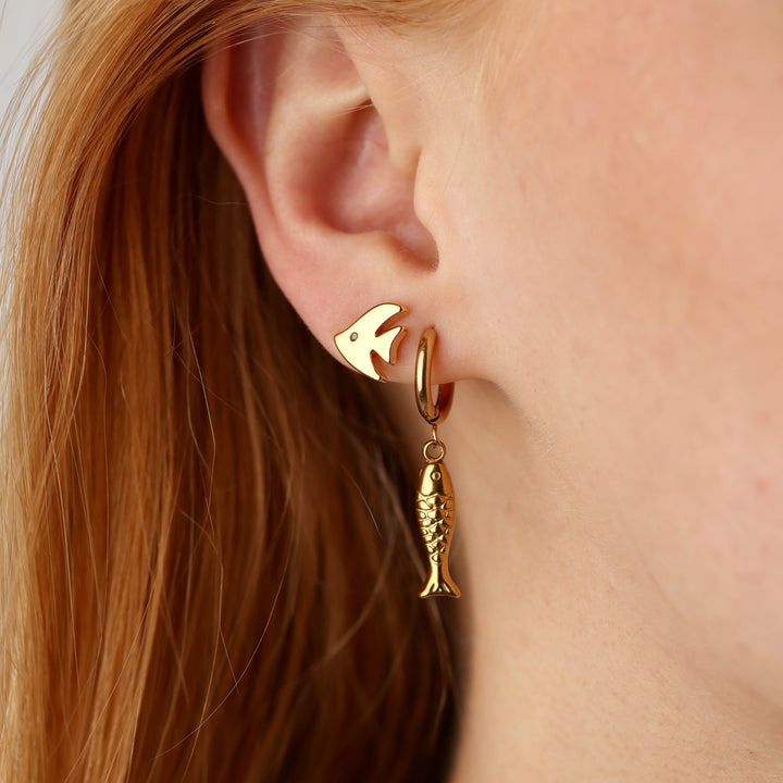 Fee - Vis Oorknopjes Roestvrij Staal