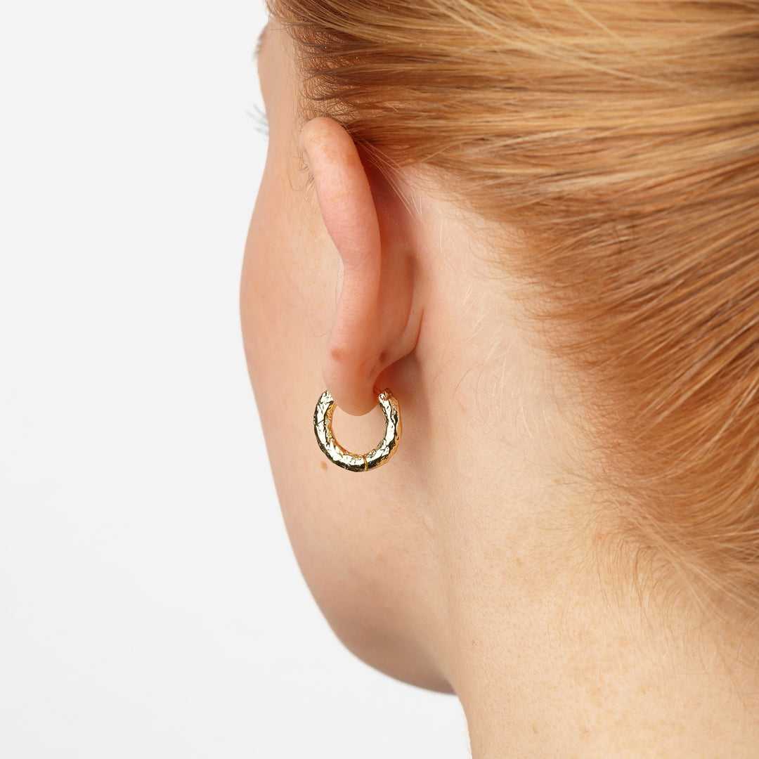 Hildur - Organische Oorringen van Roestvrij Staal