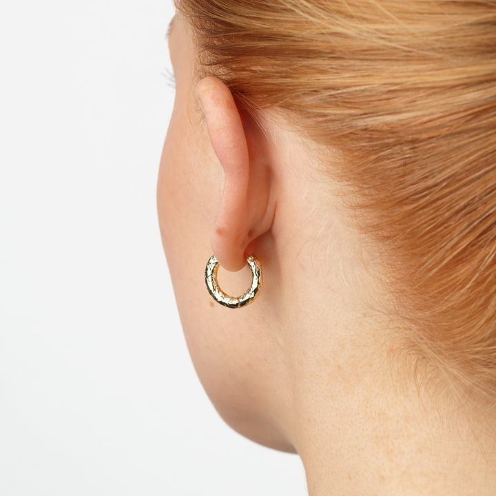 Hildur - Organische Oorringen van Roestvrij Staal