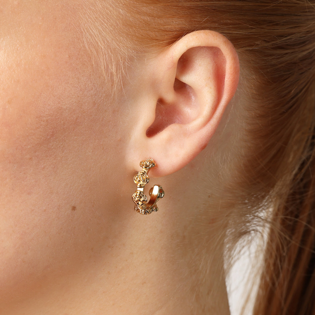 Gerda - Bloem Oorknopjes Roestvrij Staal