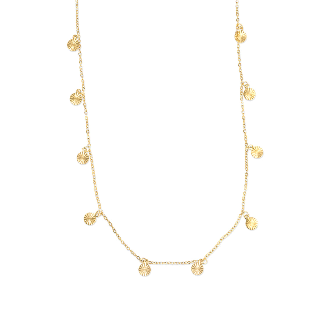 Liv - Coin Charm Ketting Roestvrij Staal