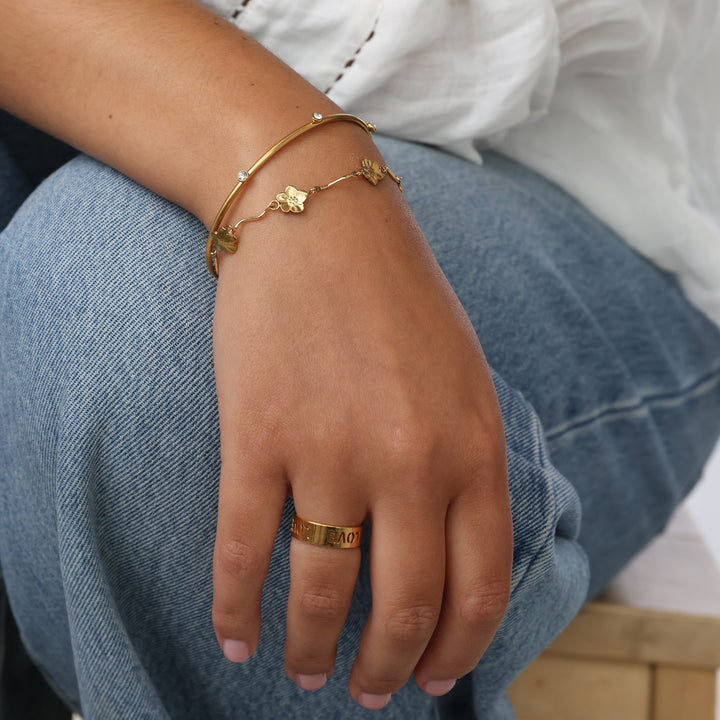 Ylva - Armband Bangle Roestvrij Staal