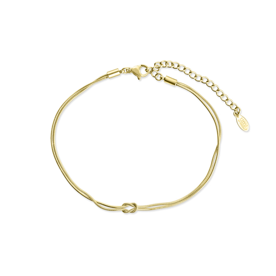 Mio - Knot Chain Armband Roestvrij Staal