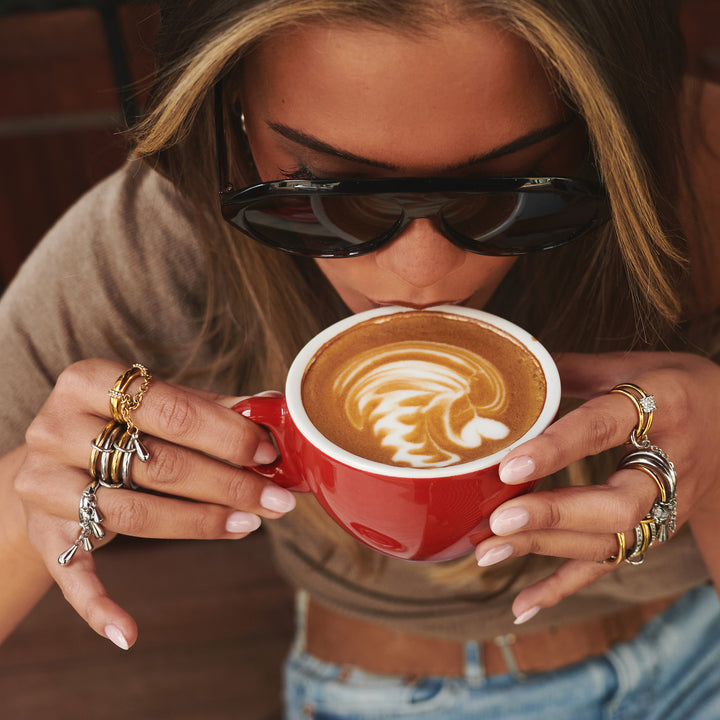 Inez - Driedubbele Statement Ring Roestvrij Staal