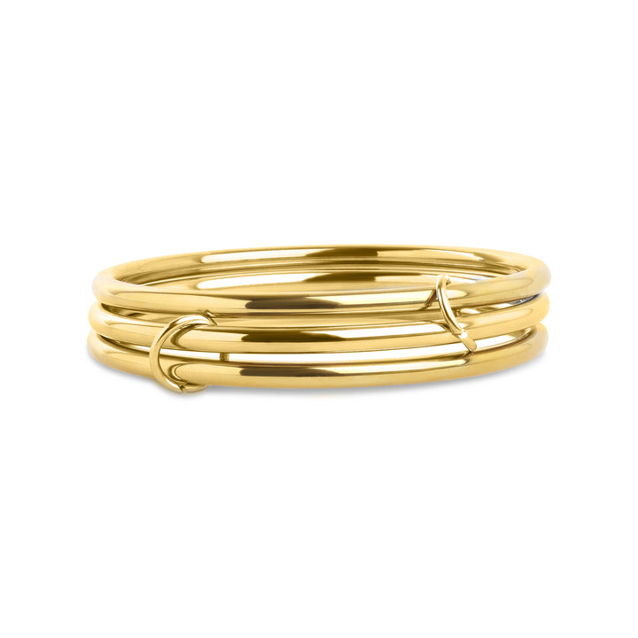 Rory - 3pcs Stacked Bangle Bracelet Stainless Steel