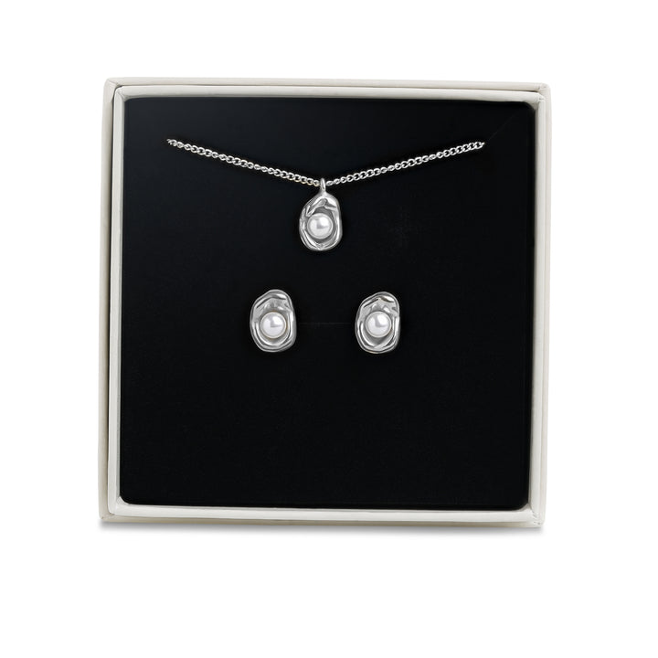 Jewellery Set - Ilse Earrings &amp; Necklace Stainless Steel