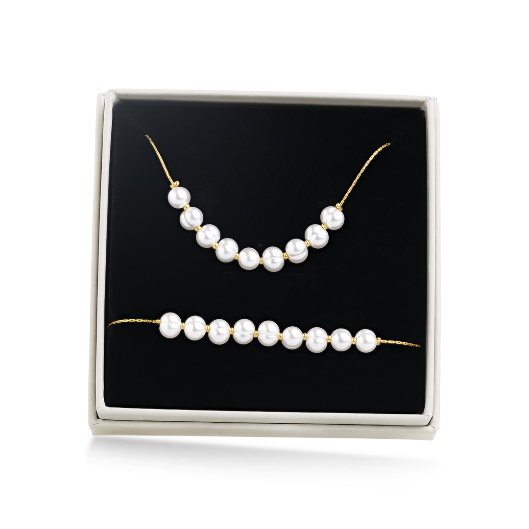 Jewellery Set - Loanna Bracelet & Necklace Stainle