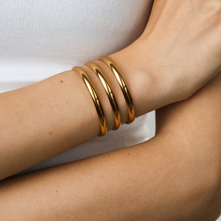 Norma - Triple Bangle Bracelet Stainless Steel
