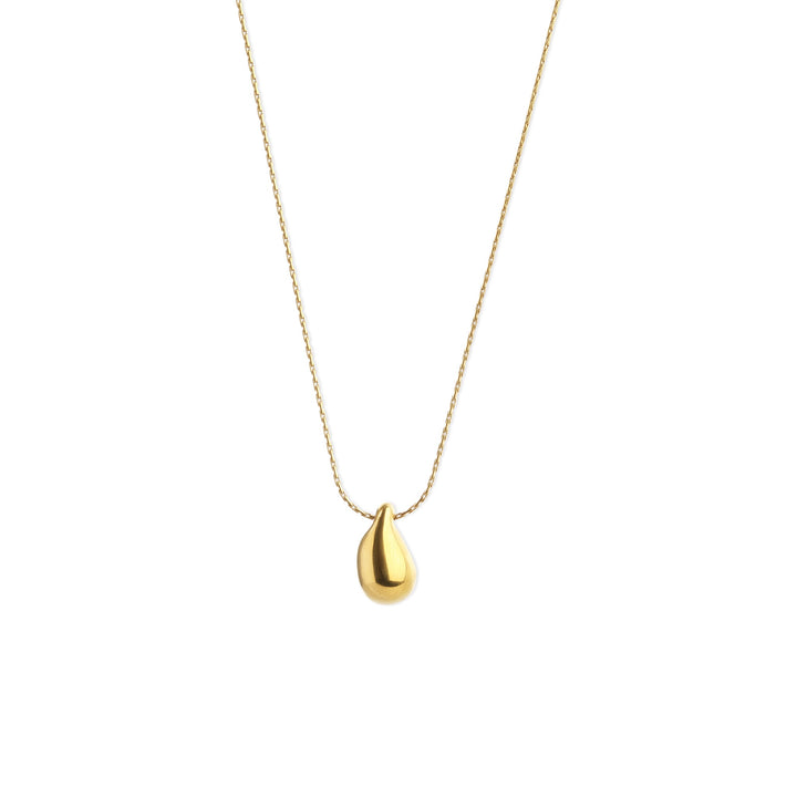 Lemoni – drop necklace in stainless steel, gold | Timi of Sweden