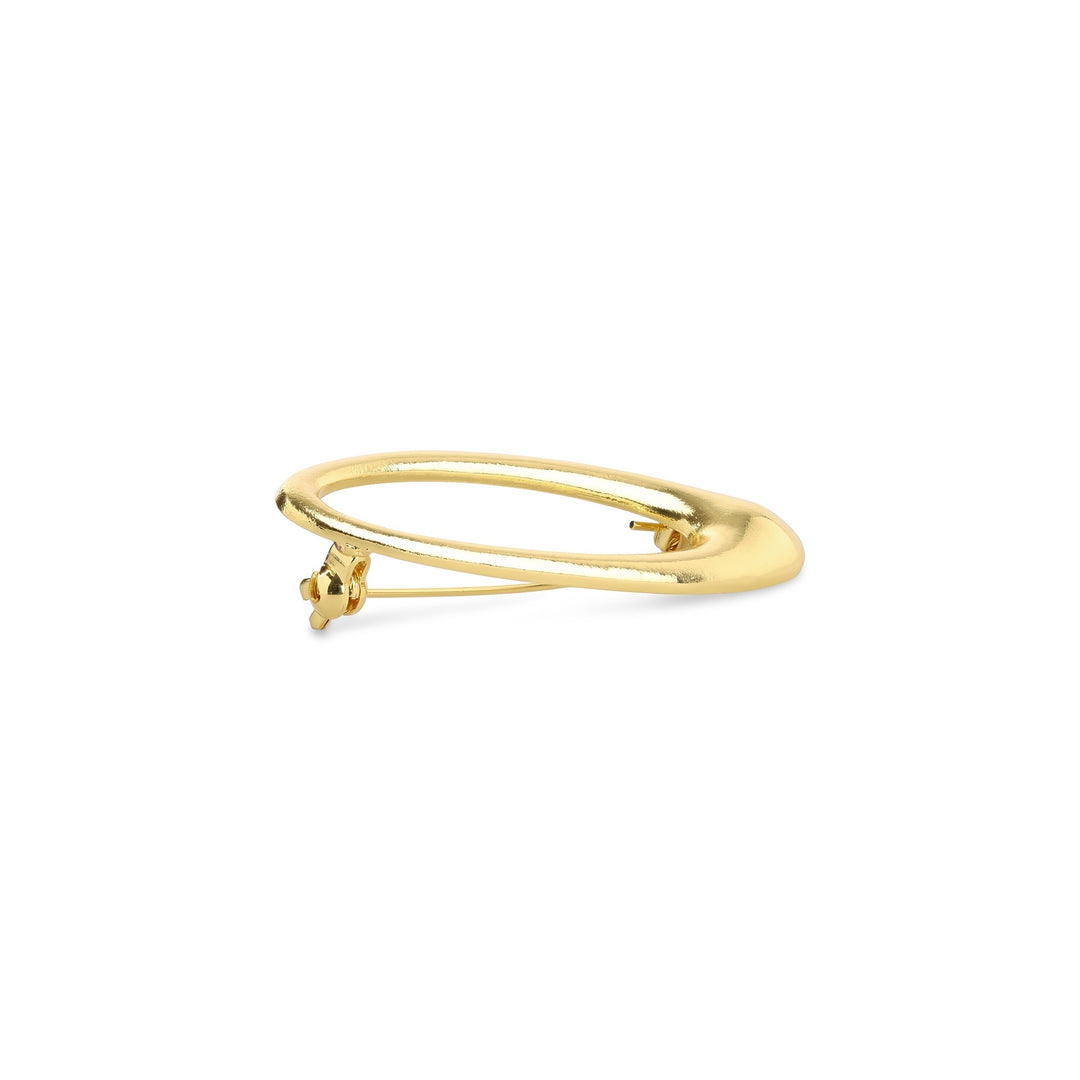 Illiona – strakke broche, goud | Timi of Sweden