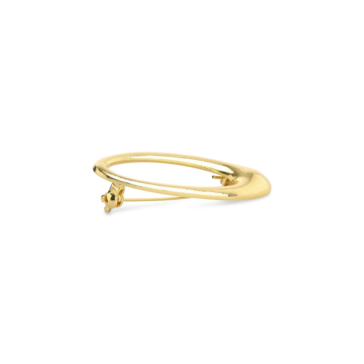 Illiona – strakke broche, goud | Timi of Sweden