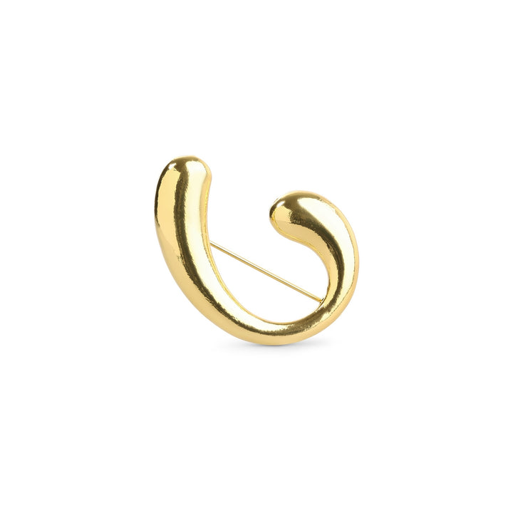 Novelia – sculpturale broche, goud | Timi of Sweden