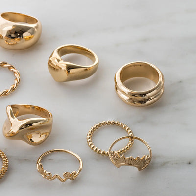 Vetgedrukte ring