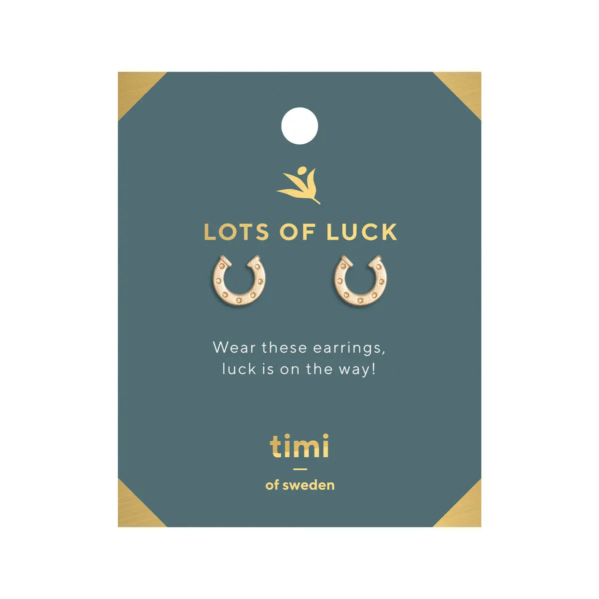 Lots of Luck Horse shoe Earrings Gold