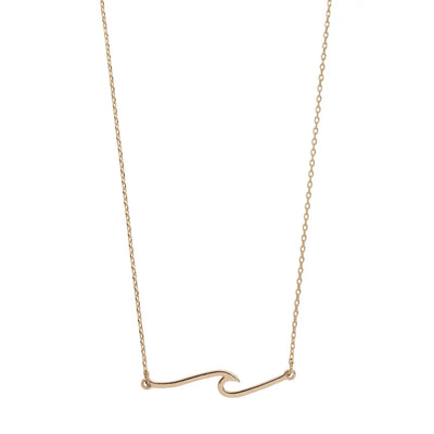 Wave Necklace Gold