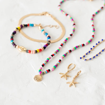 Zeemeermin schelp en kralen ketting