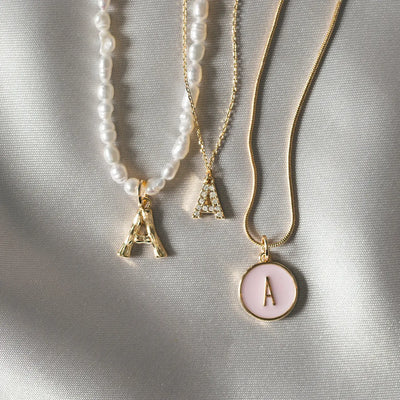 Letter in Snake Chain-ketting