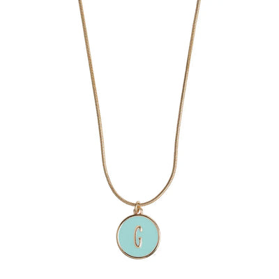Letter in Snake Chain Necklace G