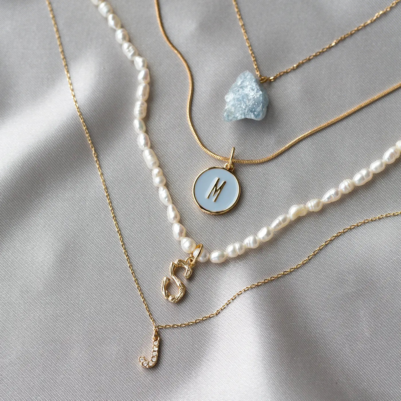 Letter in Snake Chain-ketting