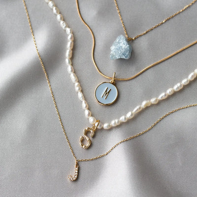 Letter in Snake Chain-ketting