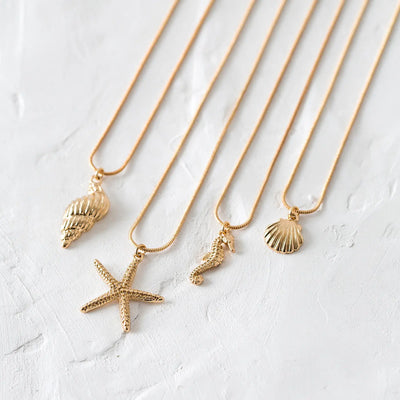 Ketting met Gouden Zeeschelp
