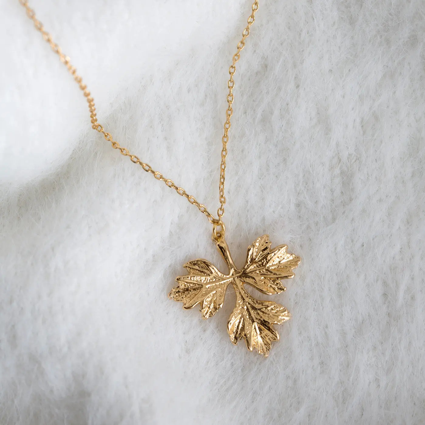 Grote blad ketting